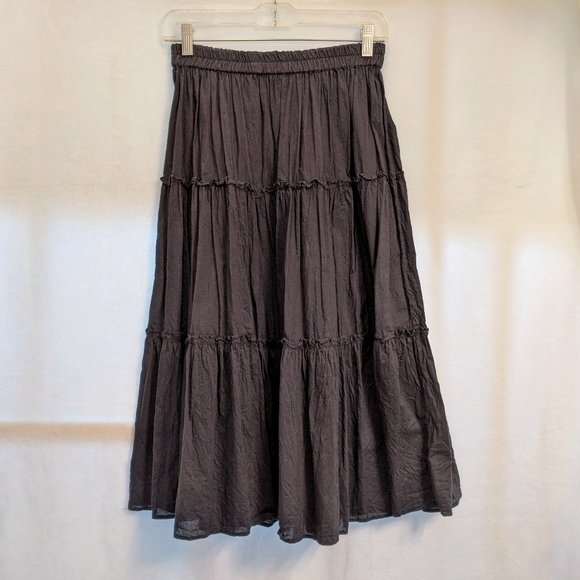 Club Monaco Dresses & Skirts - Club Monaco Black Sheer Cotton A-Line Skirt